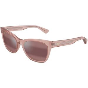 Maui Jim Pink Crystal Frame Sunglasses with Rose Lenses